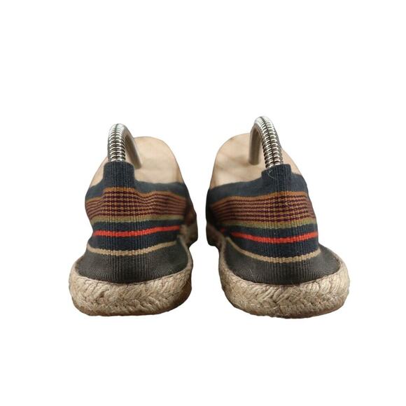 Espadrille Flats Womens 39 Slip On Boho Stripe Fabric Artisanat Francais Loafer - Picture 4 of 12